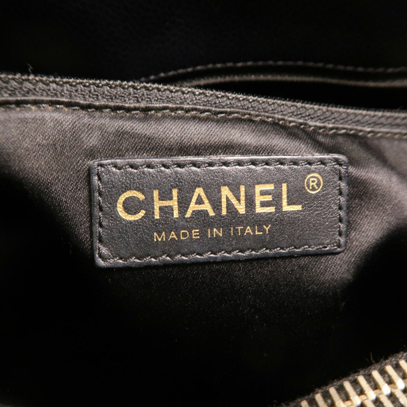 CHANEL 牛皮皮革GST Grand Shopping Tote Bag金扣鏈帶肩背袋-5