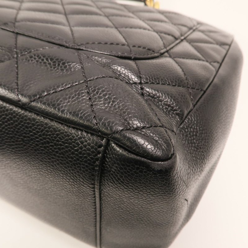 CHANEL 牛皮皮革GST Grand Shopping Tote Bag金扣鏈帶肩背袋-10