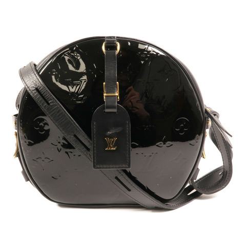 LOUIS VUITTON Monogram Vernis Boite Chapeau Souple MM金扣肩背袋