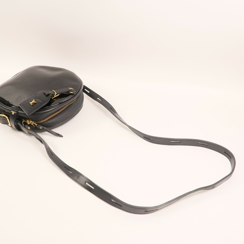 LOUIS VUITTON Monogram Vernis Boite Chapeau Souple MM金扣肩背袋-7
