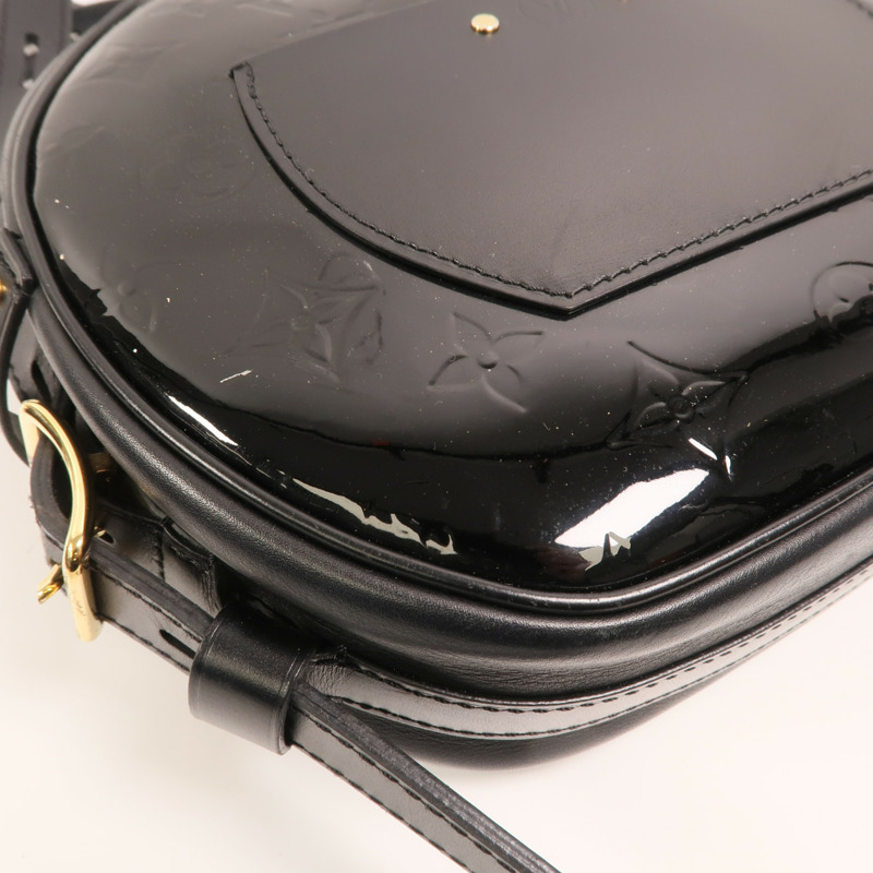 LOUIS VUITTON Monogram Vernis Boite Chapeau Souple MM金扣肩背袋-14
