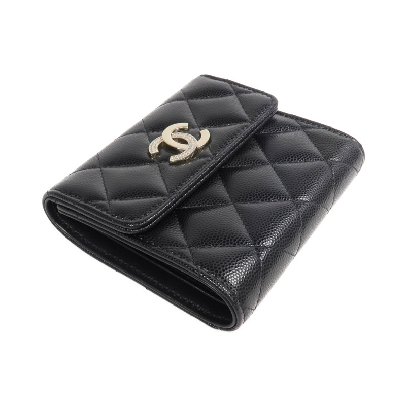 CHANEL 牛皮皮革Wallet金扣錢包-3