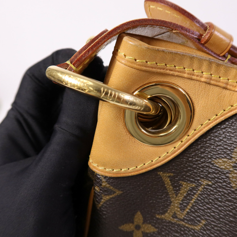 LOUIS VUITTON Monogram Galliera PM金扣肩背袋-14