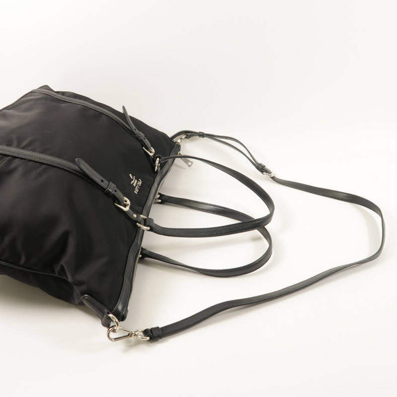 PRADA 尼龍2 Way Shoulder Bag銀扣手挽肩背兩用袋-7