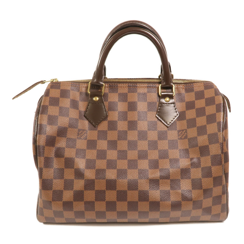 LOUIS VUITTON Damier Speedy 30金扣手挽袋-1
