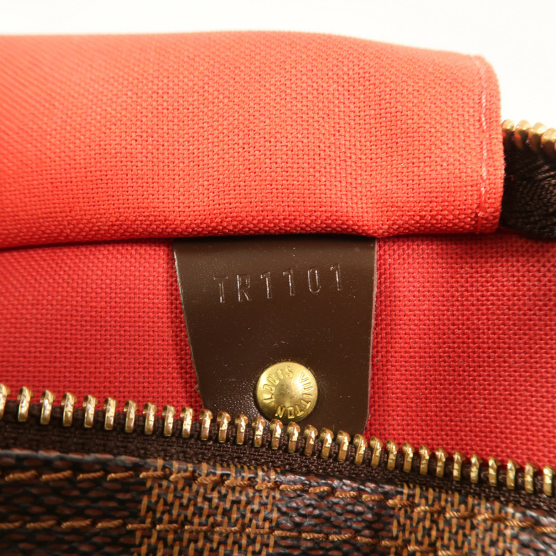 LOUIS VUITTON Damier Speedy 30金扣手挽袋-6