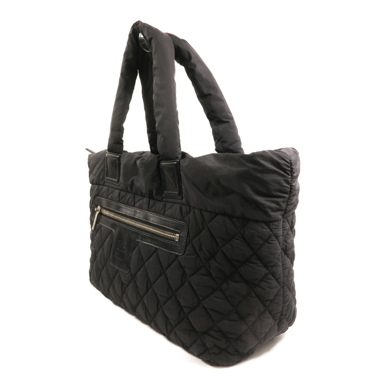 CHANEL 尼龍Coco Cocoon銀扣手挽袋-2