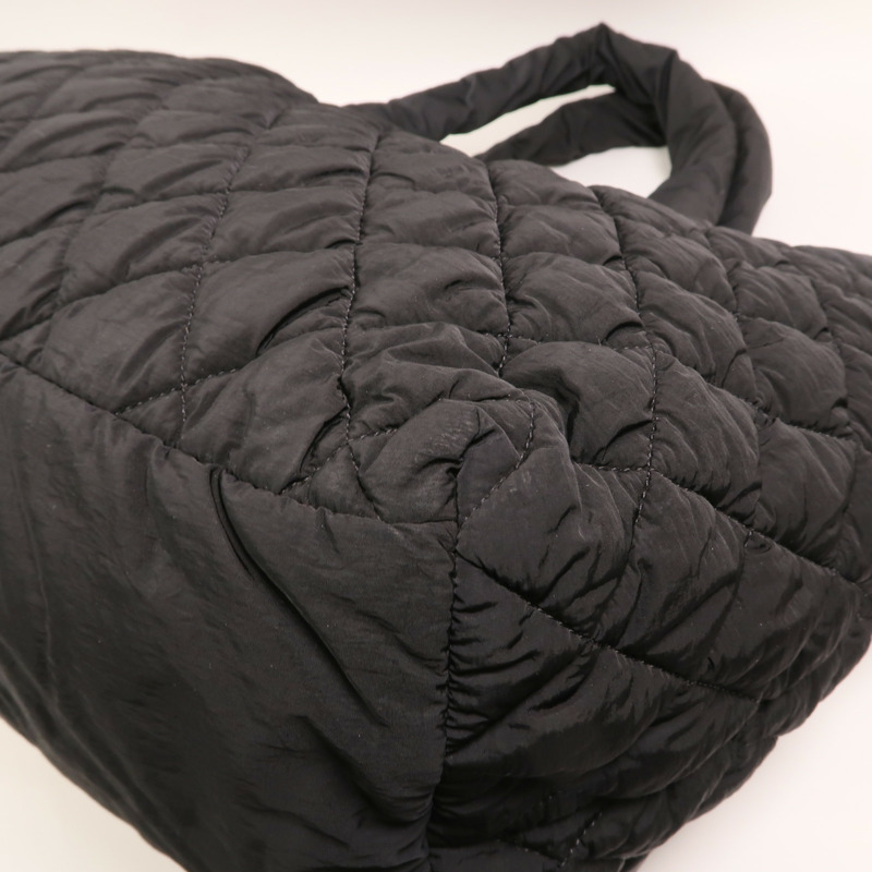 CHANEL 尼龍Coco Cocoon銀扣手挽袋-13