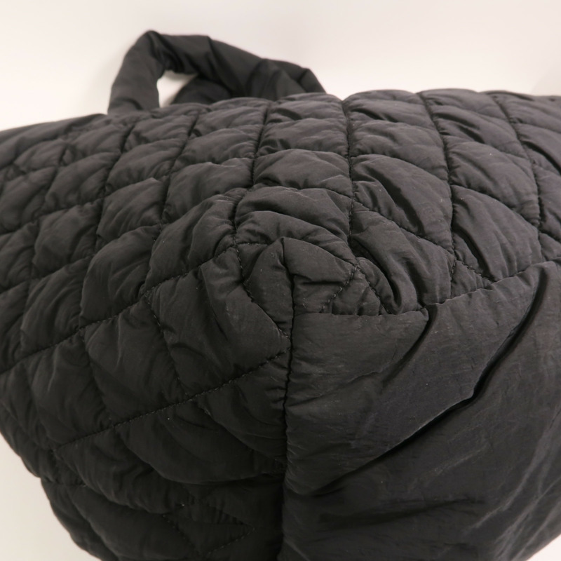 CHANEL 尼龍Coco Cocoon銀扣手挽袋-14