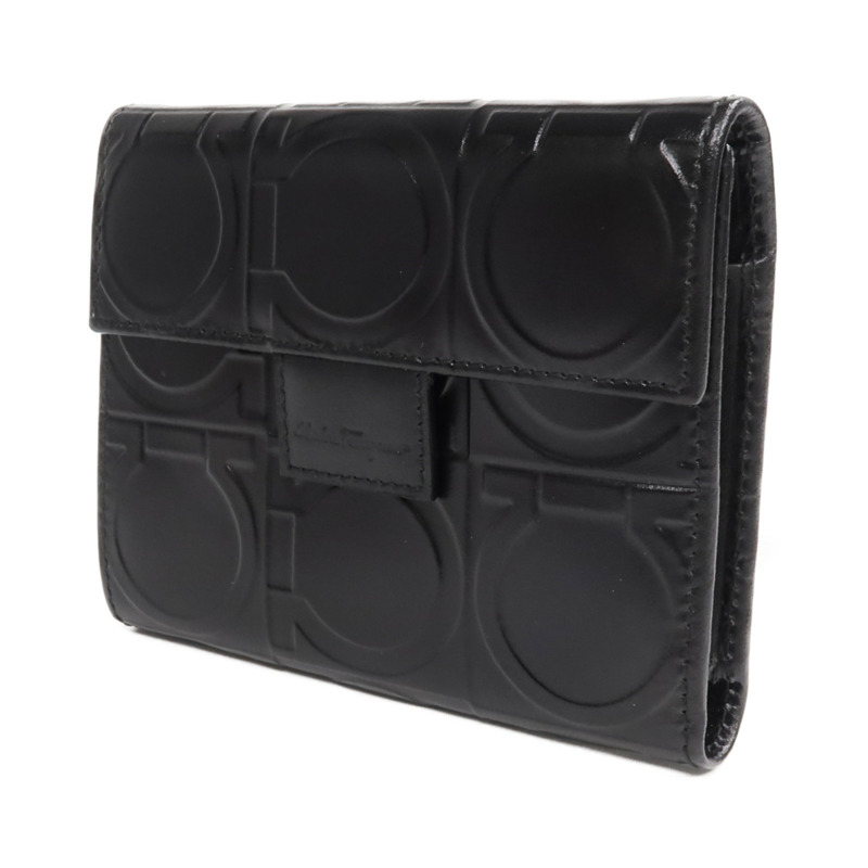 Salvatore Ferragamo 牛皮皮革Fold Wallet銀扣錢包-2