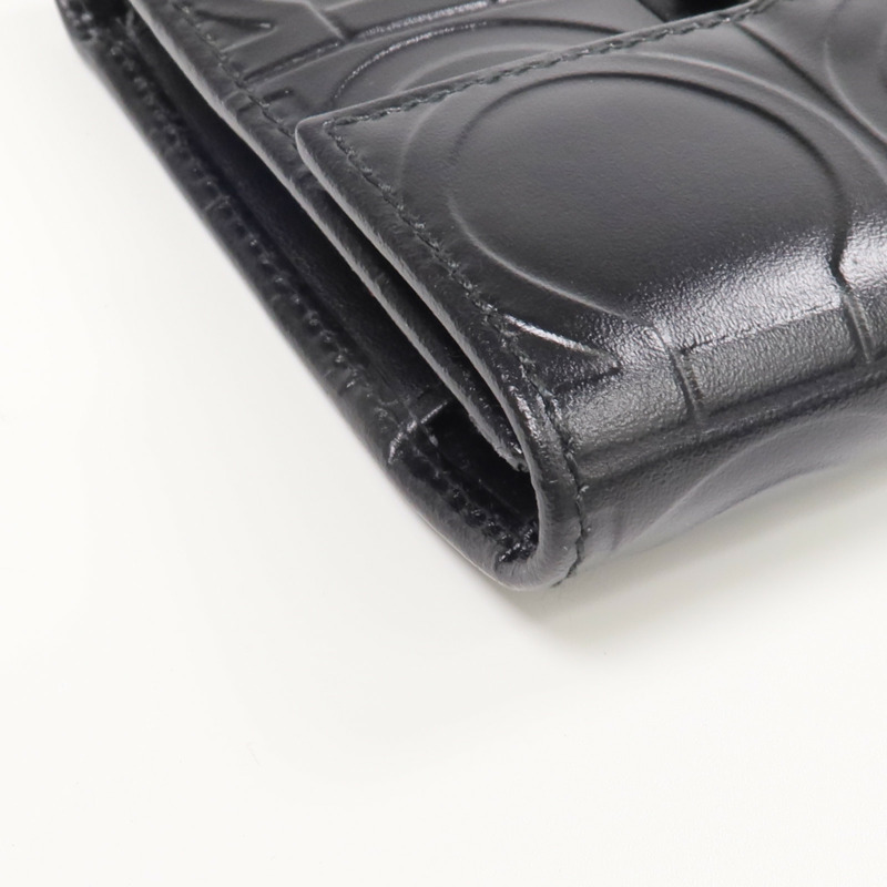 Salvatore Ferragamo 牛皮皮革Fold Wallet銀扣錢包-8