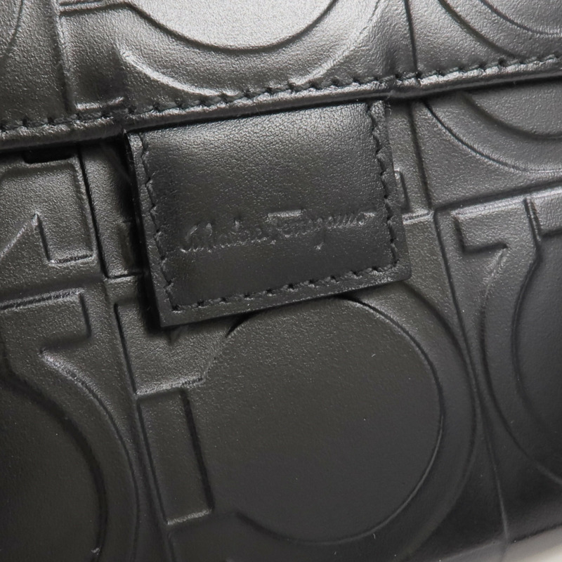 Salvatore Ferragamo 牛皮皮革Fold Wallet銀扣錢包-10