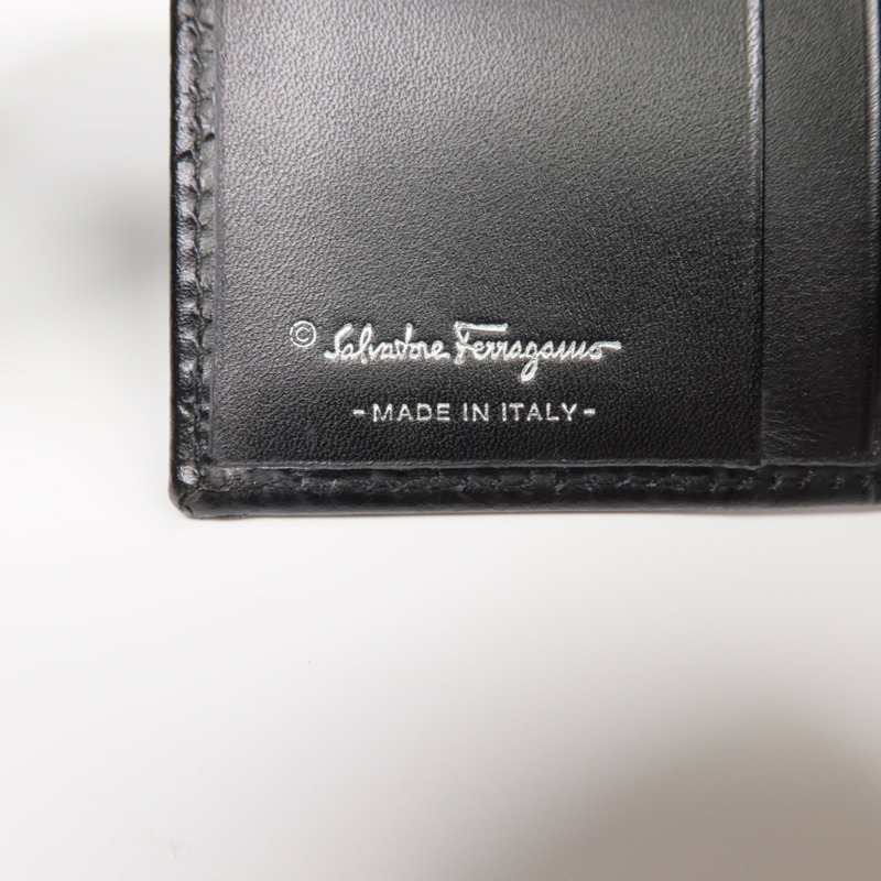 Salvatore Ferragamo 牛皮皮革Fold Wallet銀扣錢包-12