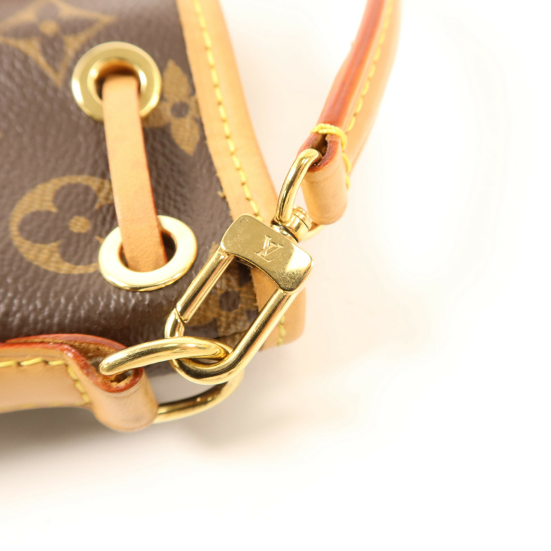 LOUIS VUITTON Monogram Nano Noe金扣手挽肩背兩用袋-7