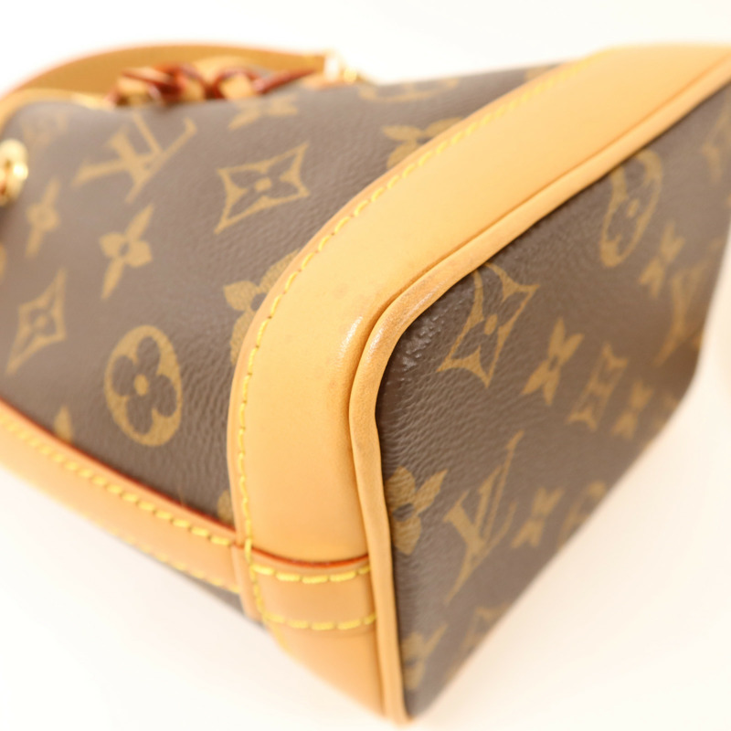 LOUIS VUITTON Monogram Nano Noe金扣手挽肩背兩用袋-11