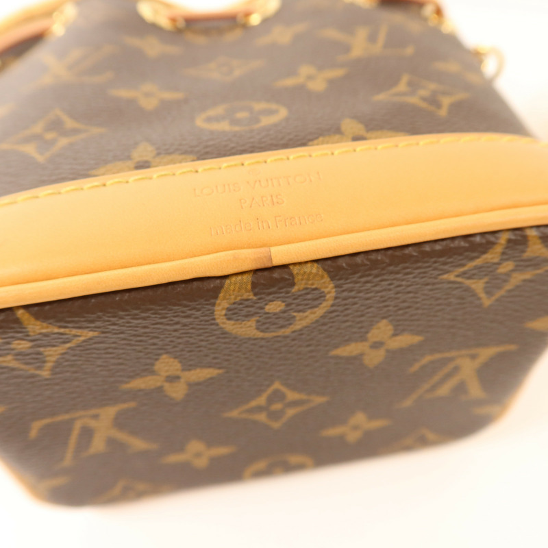 LOUIS VUITTON Monogram Nano Noe金扣手挽肩背兩用袋-14