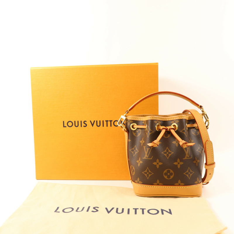 LOUIS VUITTON Monogram Nano Noe金扣手挽肩背兩用袋-19