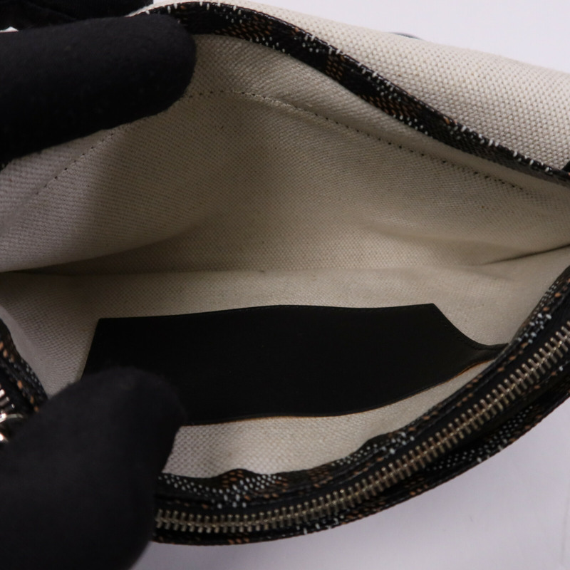 GOYARD 塗層帆布Plumet Shoulder Bag銀扣肩背袋-4