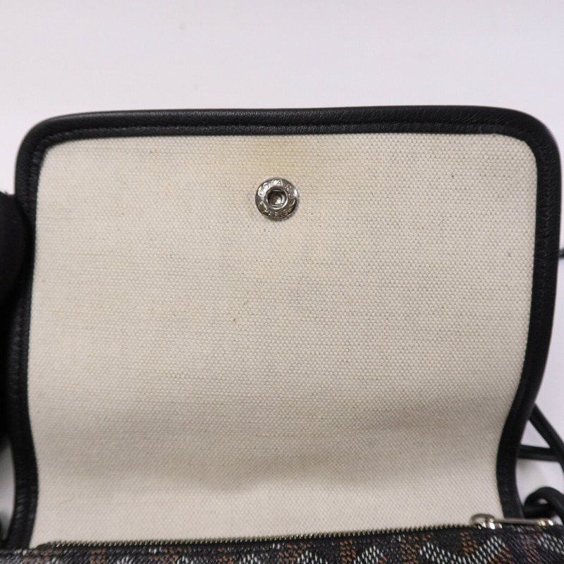 GOYARD 塗層帆布Plumet Shoulder Bag銀扣肩背袋-14