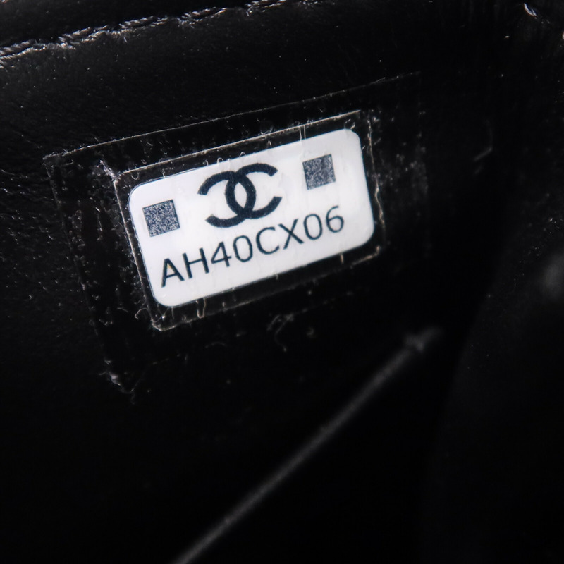 CHANEL 牛皮皮革Mirco Coco Handle金扣鏈帶手挽肩背兩用袋-7