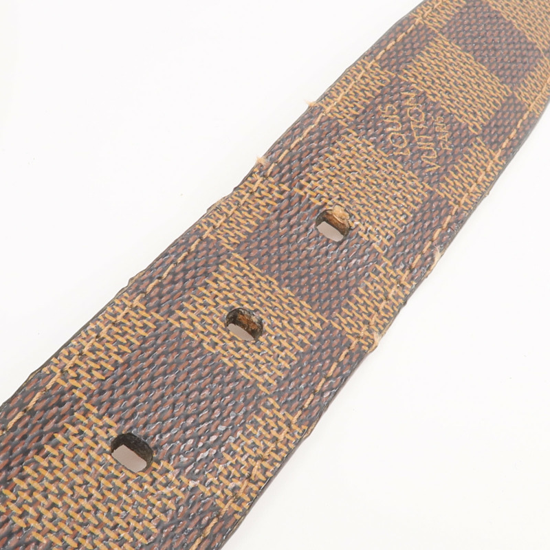 LOUIS VUITTON Damier Ceinture Ellipse金扣皮帶-7