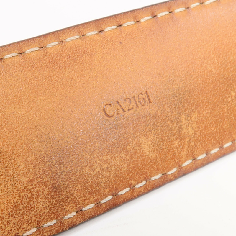 LOUIS VUITTON Damier Ceinture Ellipse金扣皮帶-9