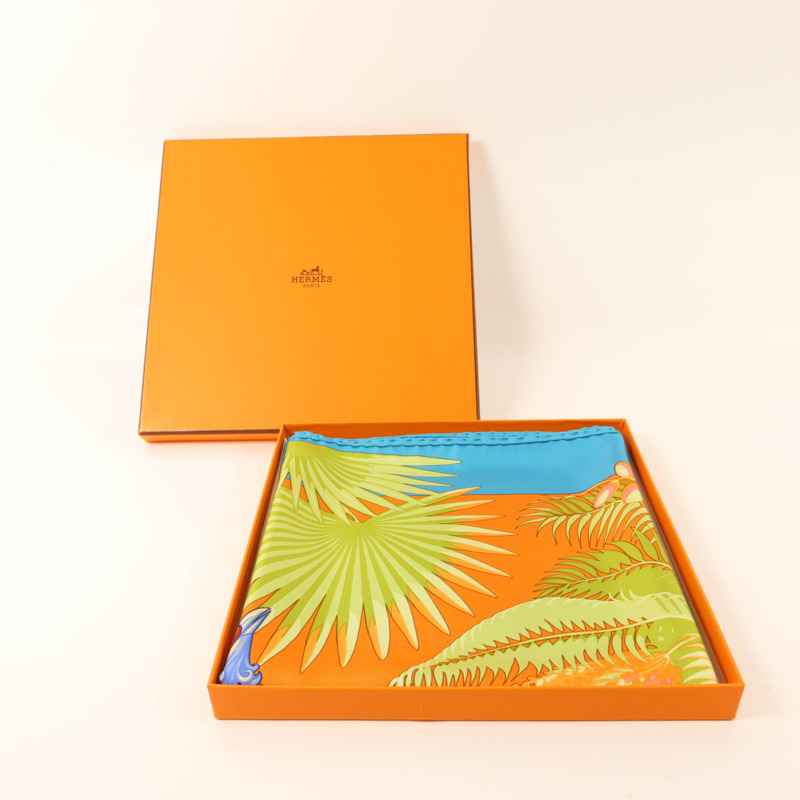 HERMES 絲質Scarf 90x90絲巾-9