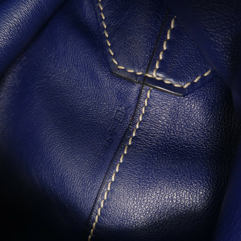 HERMES Sikkim皮革Double Sens 28肩背袋/手挽袋Anemone/Bleu Saphir-6