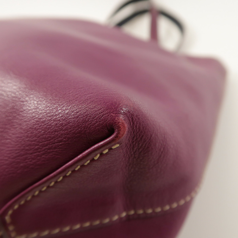 HERMES Sikkim皮革Double Sens 28肩背袋/手挽袋Anemone/Bleu Saphir-8