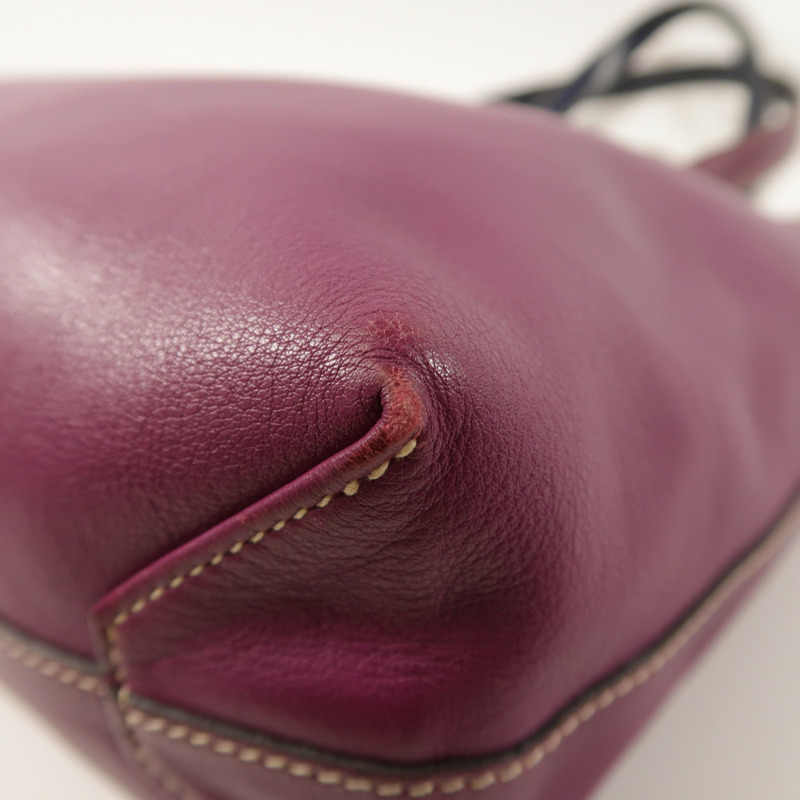 HERMES Sikkim皮革Double Sens 28肩背袋/手挽袋Anemone/Bleu Saphir-10