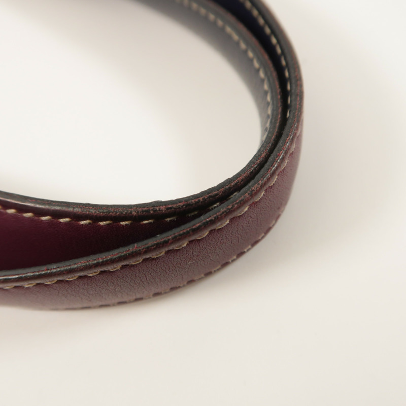 HERMES Sikkim皮革Double Sens 28肩背袋/手挽袋Anemone/Bleu Saphir-19