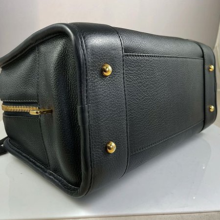 *奢華大道國際精品*【LW224】LOEWE黑色牛皮 AMAZONA 28CM 手提包-4