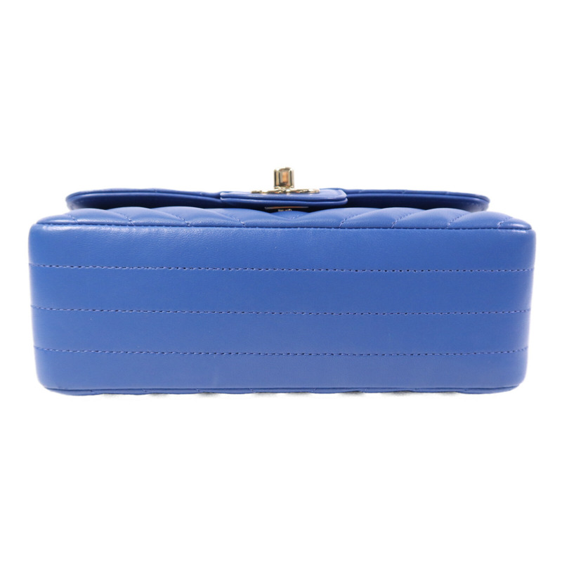 CHANEL 牛皮皮革Mini Classic 20銀扣鏈帶肩背袋-3