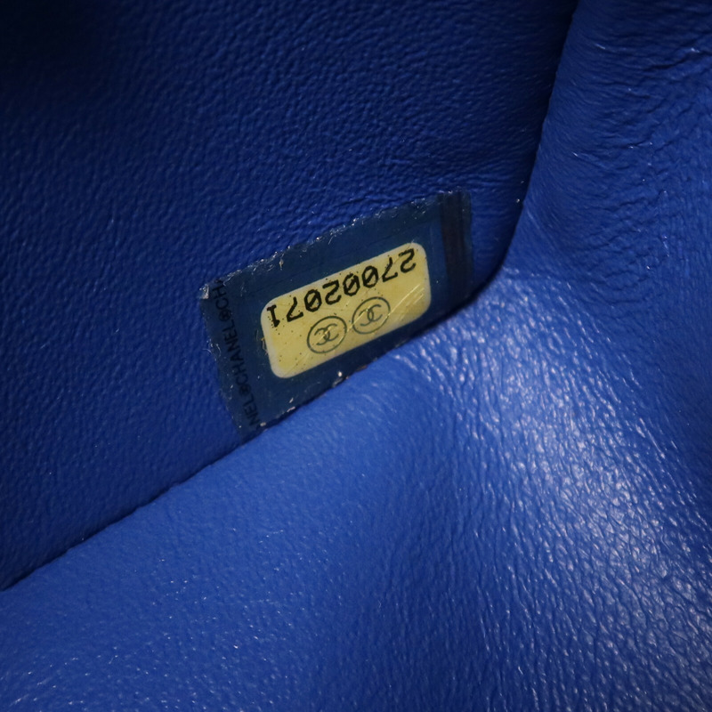 CHANEL 牛皮皮革Mini Classic 20銀扣鏈帶肩背袋-7