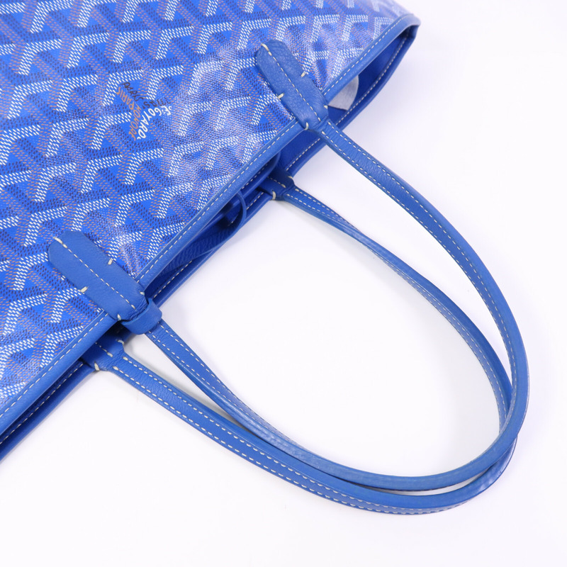 GOYARD 塗層帆布Anjou PM銀扣手挽袋-10