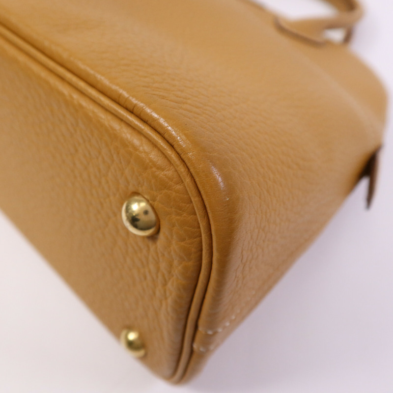 HERMES Togo皮革Bolide 31金扣手挽肩背兩用袋Gold-8