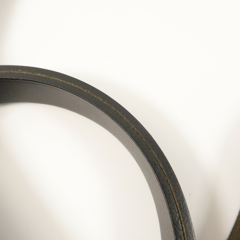 HERMES 帆布牛皮皮革Herbag PM銀扣手挽肩背兩用袋Noir-19