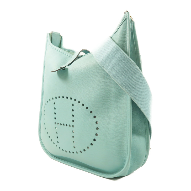 HERMES Epsom皮革Evelyne GM銀扣肩背袋-2