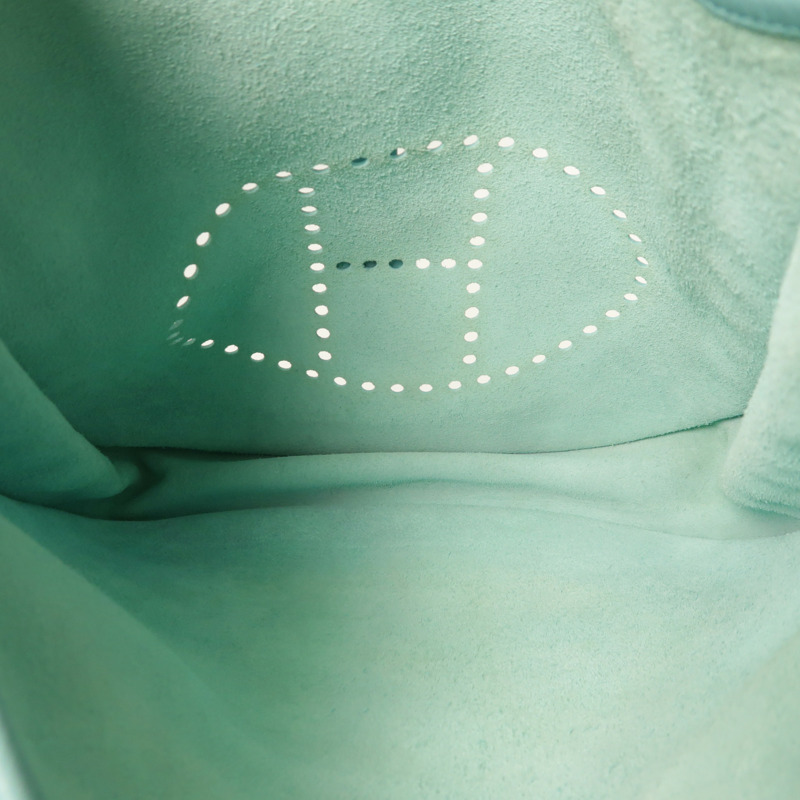 HERMES Epsom皮革Evelyne GM銀扣肩背袋-4