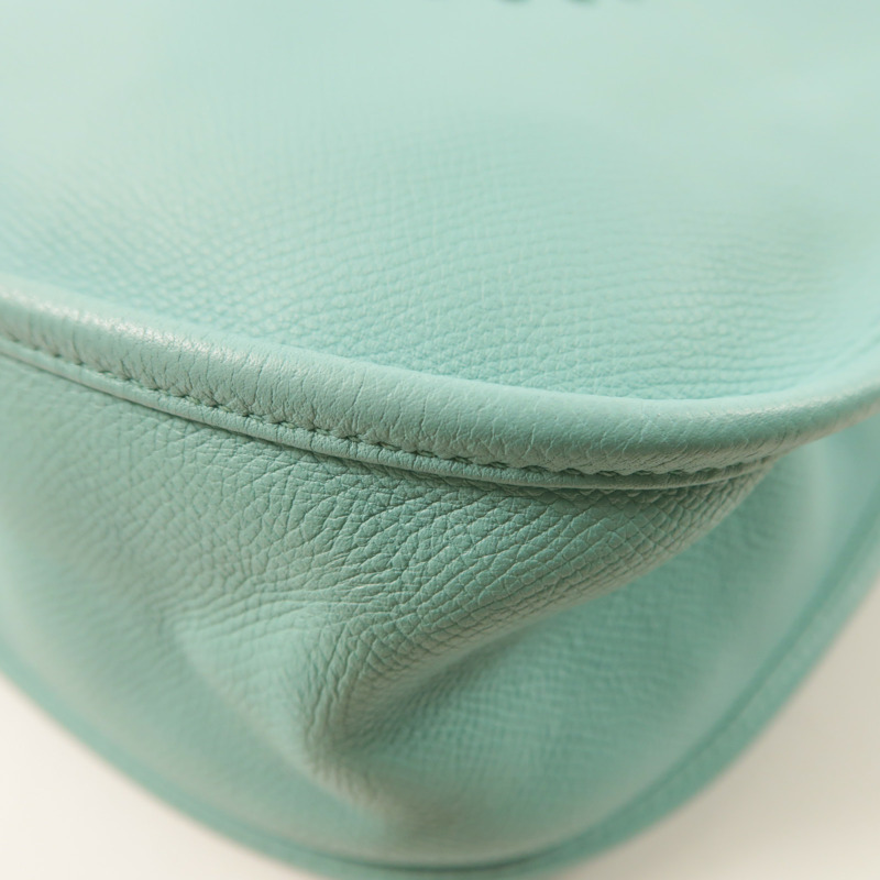 HERMES Epsom皮革Evelyne GM銀扣肩背袋-10