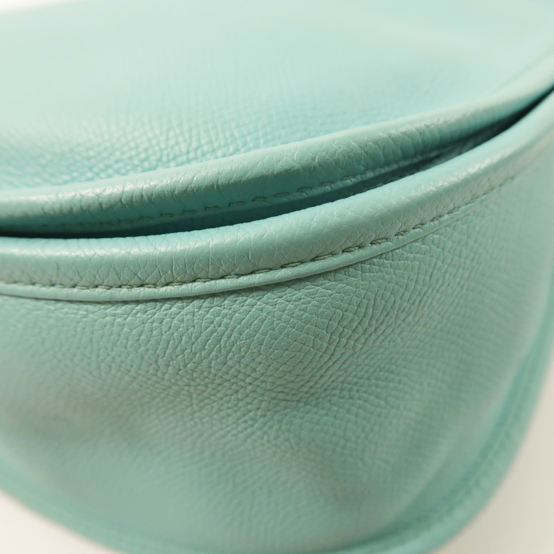 HERMES Epsom皮革Evelyne GM銀扣肩背袋-12