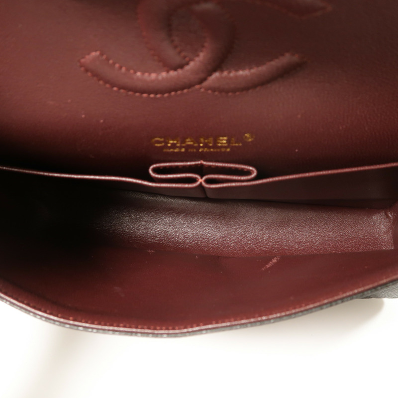 CHANEL 牛皮皮革Classic 25金扣鏈帶肩背袋-4