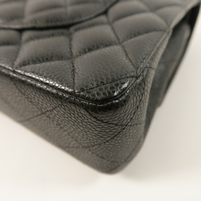 CHANEL 牛皮皮革Classic 25金扣鏈帶肩背袋-12