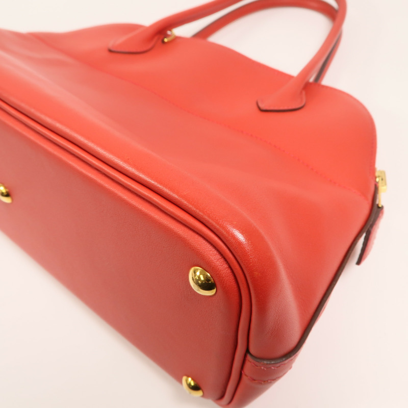 HERMES Swift皮革Bolide 27金扣手挽肩背兩用袋Rouge de Coeur-13