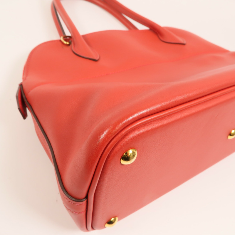 HERMES Swift皮革Bolide 27金扣手挽肩背兩用袋Rouge de Coeur-14
