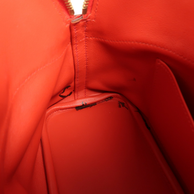 HERMES Swift皮革Bolide 27金扣手挽肩背兩用袋Rouge de Coeur-15
