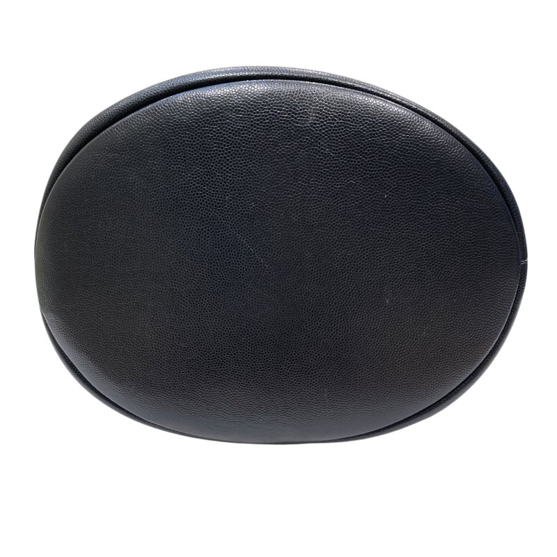 CHANEL 香奈兒 AS1045 皮革 鉚釘水桶包 黑色-4