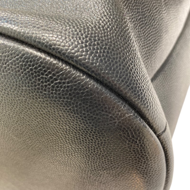 CHANEL 香奈兒 AS1045 皮革 鉚釘水桶包 黑色-8