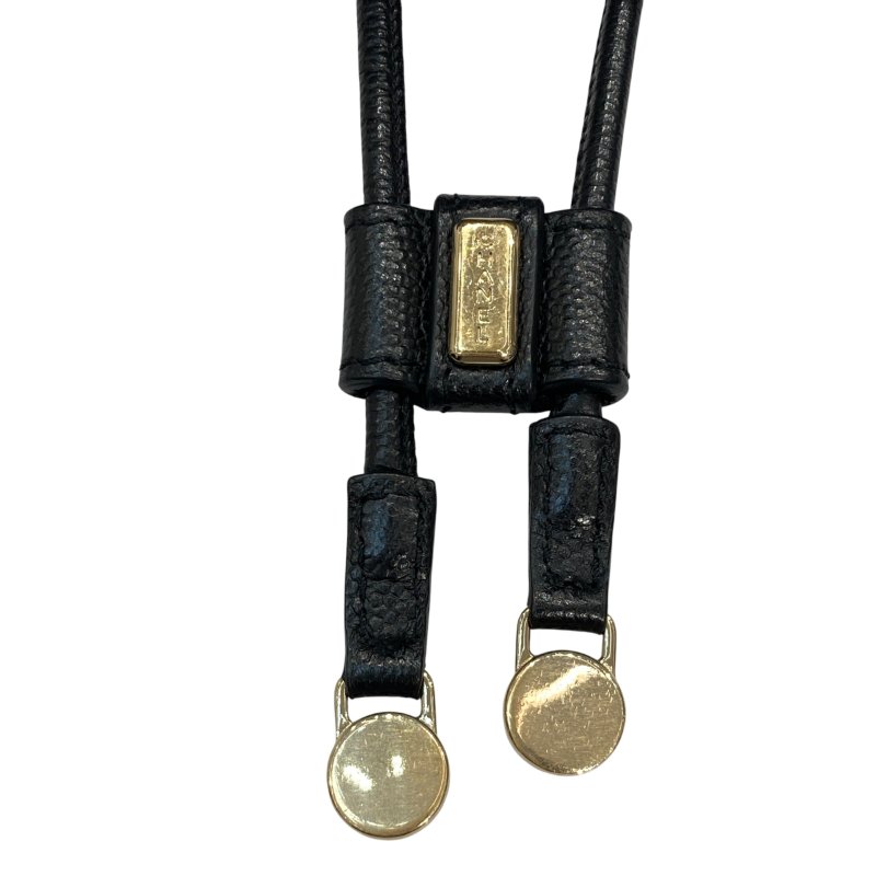 CHANEL 香奈兒 AS1045 皮革 鉚釘水桶包 黑色-12