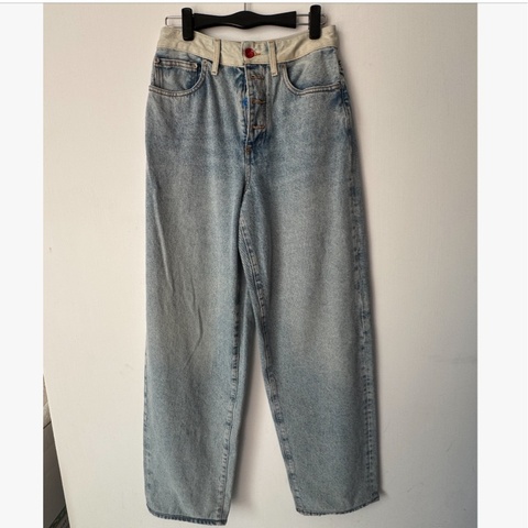 off white淺色牛仔褲28號👖